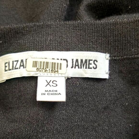 Elizabeth and James Railey Side Cutout Dress Black Knit Bodycon Clubwear Size XS - Picture 6 of 6